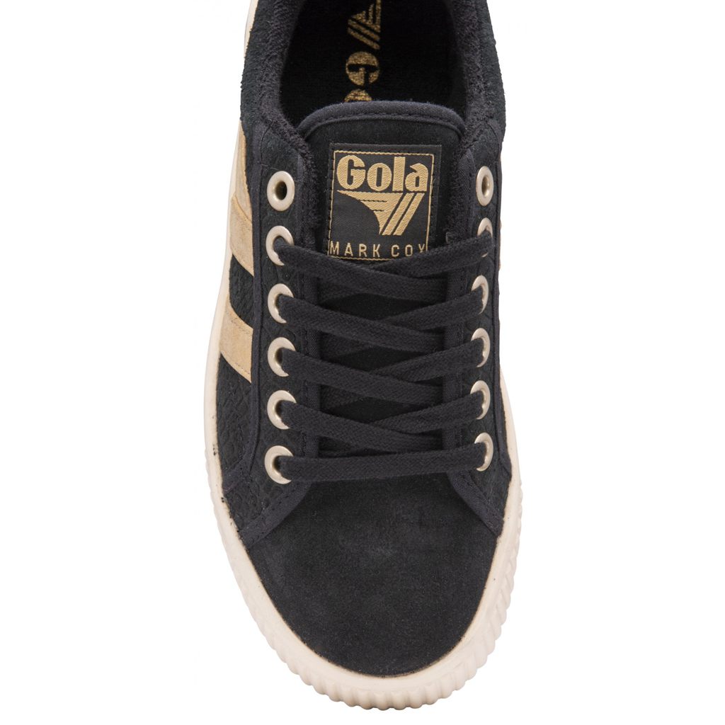 Gola Classics Baseline Mark Cox Mirror Shoes Svarte Gull Norge | EDLAWO-932