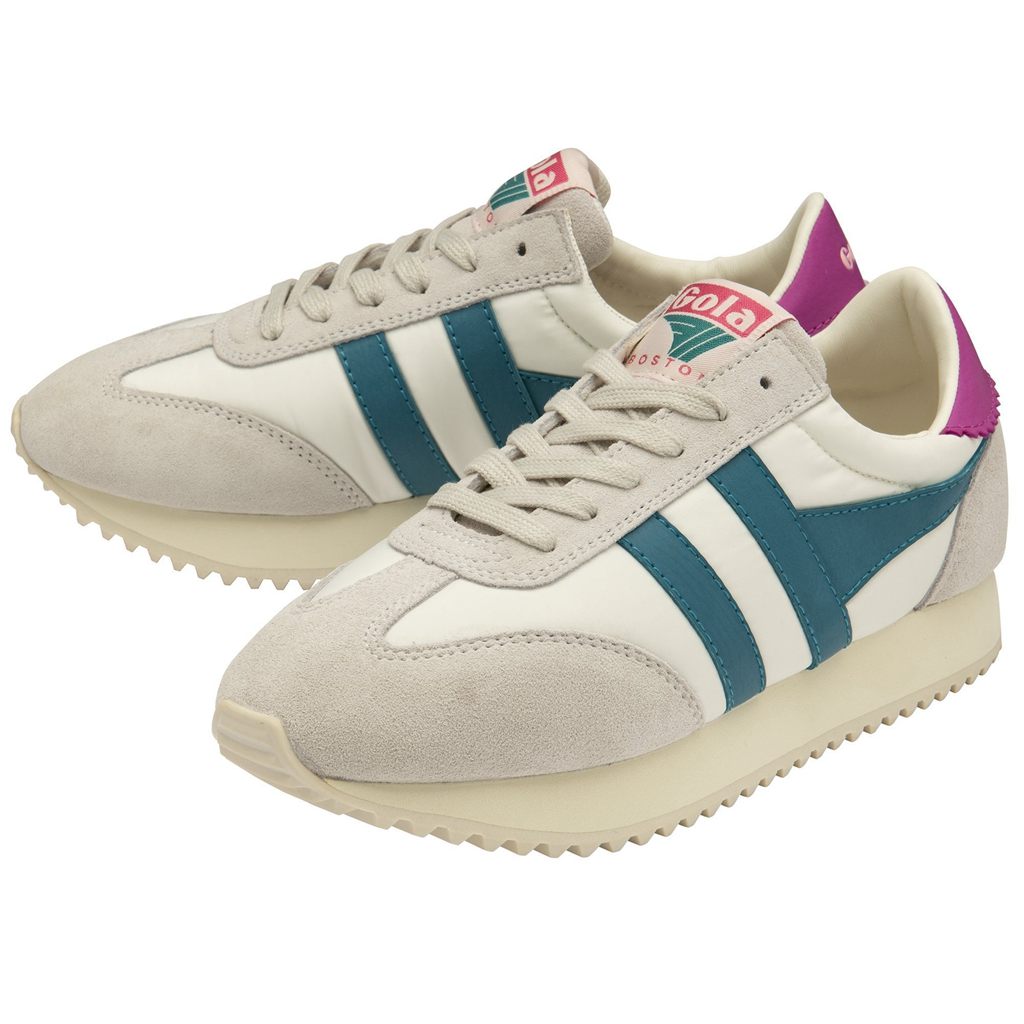 Gola Classics Boston '78 Sneakers Hvite Fuchsia Norge | TMASDF-627