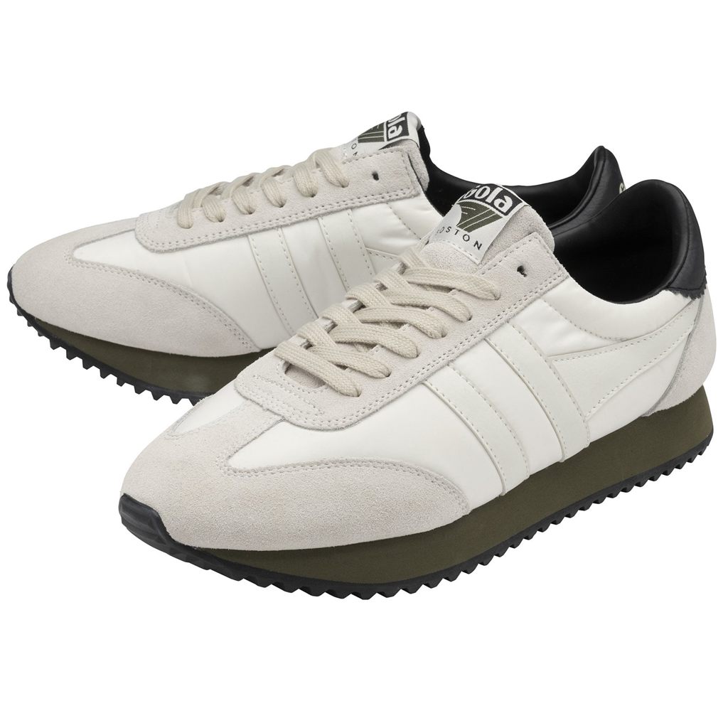 Gola Classics Boston '78 Sneakers Hvite Khaki Svarte Norge | YALFEM-319