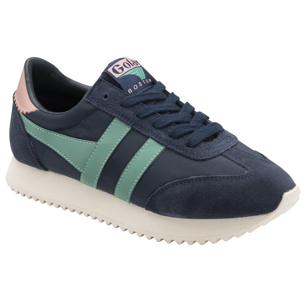 Gola Classics Boston '78 Sneakers Marineblå Grønn Korall Rosa Norge | XIMYUG-072