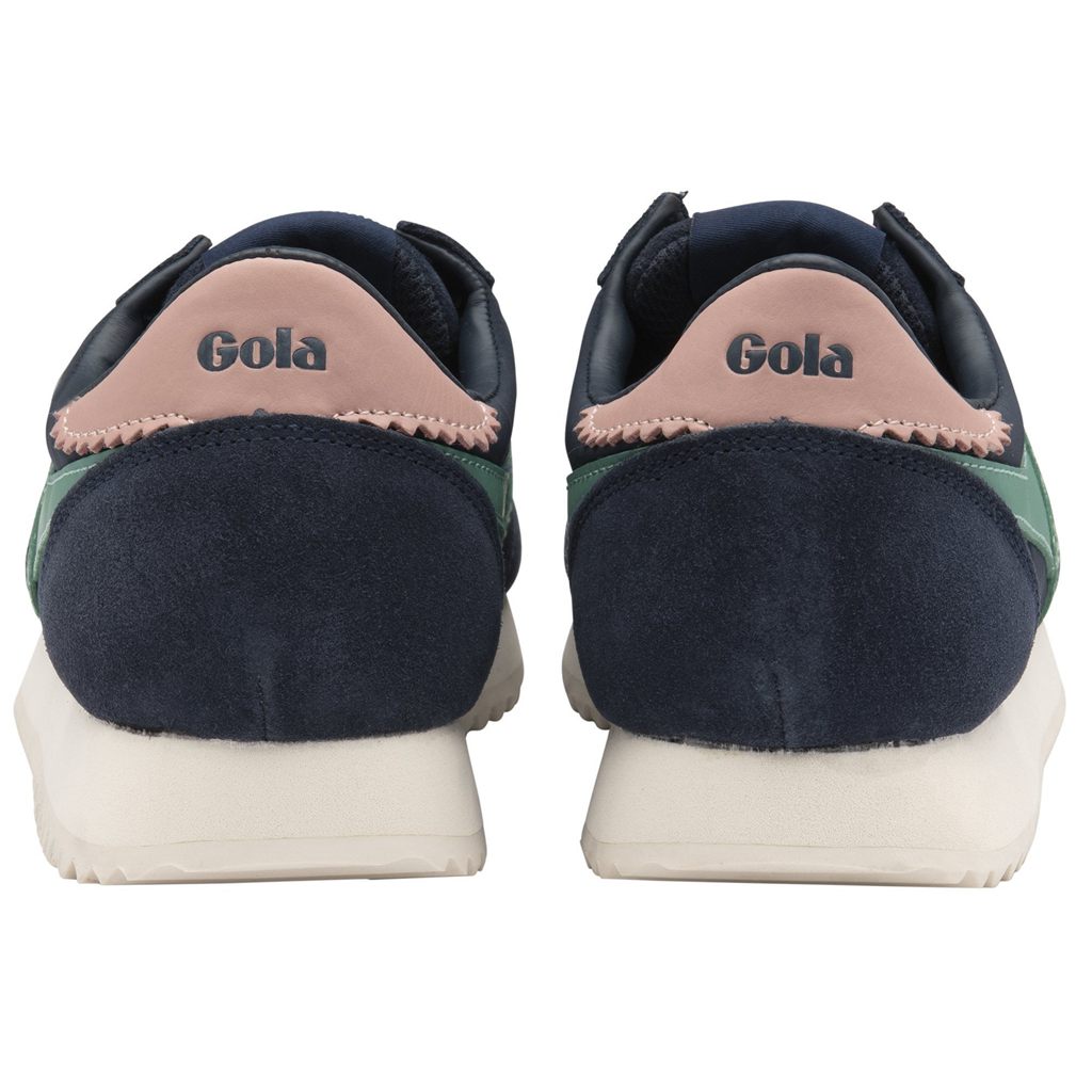 Gola Classics Boston '78 Sneakers Marineblå Grønn Korall Rosa Norge | XIMYUG-072
