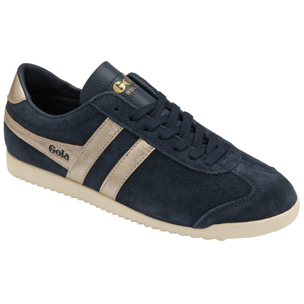 Gola Classics Bullet Flame Sneakers Marineblå Rosa Gull Norge | WDHOMP-486