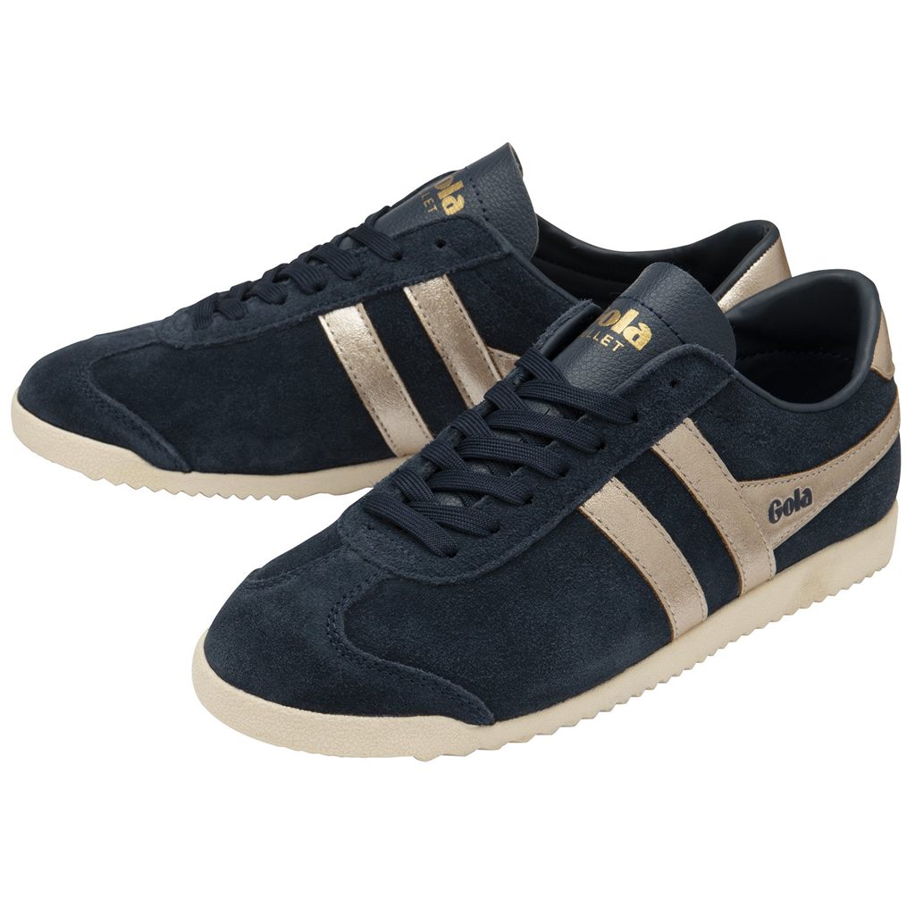 Gola Classics Bullet Flame Sneakers Marineblå Rosa Gull Norge | WDHOMP-486