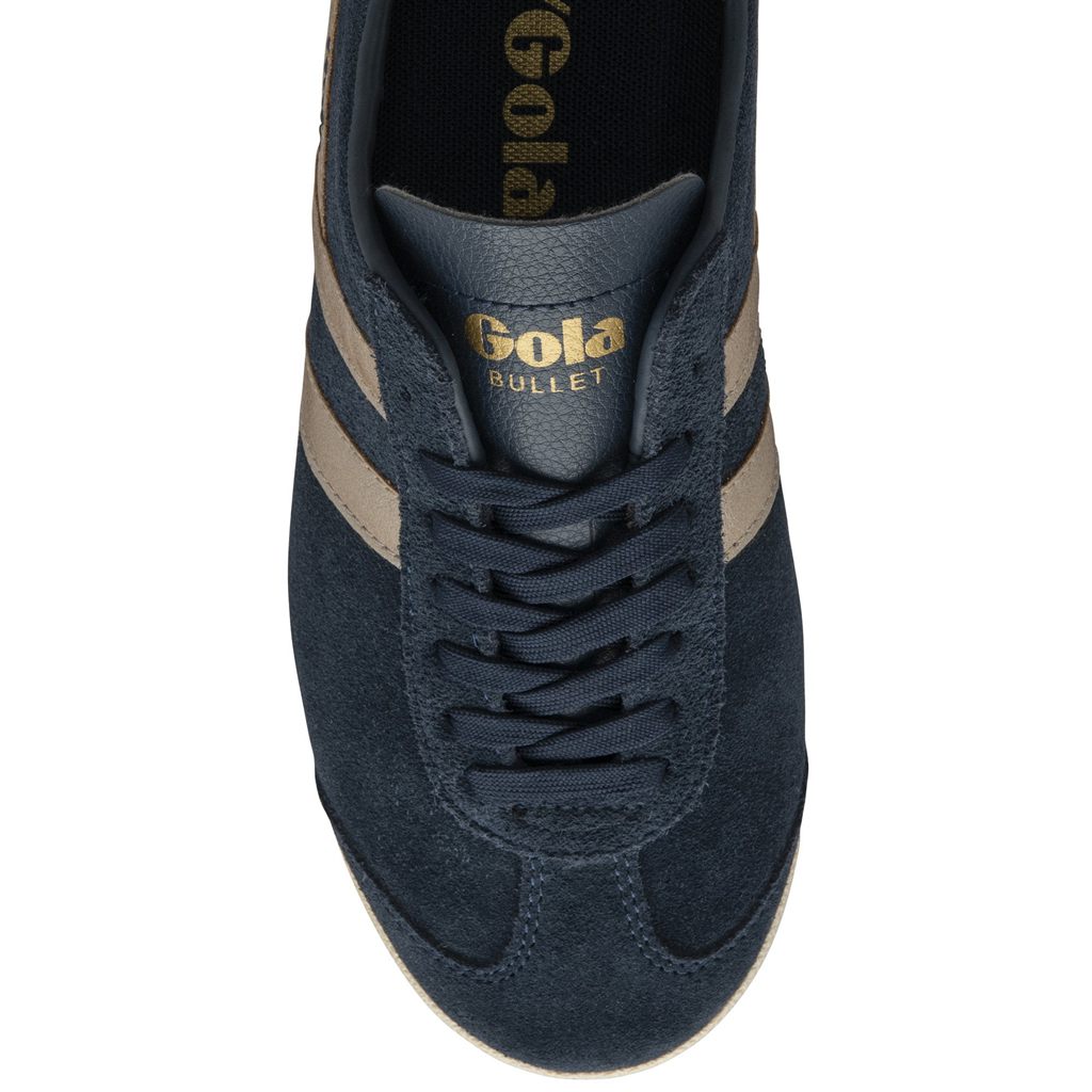 Gola Classics Bullet Flame Sneakers Marineblå Rosa Gull Norge | WDHOMP-486