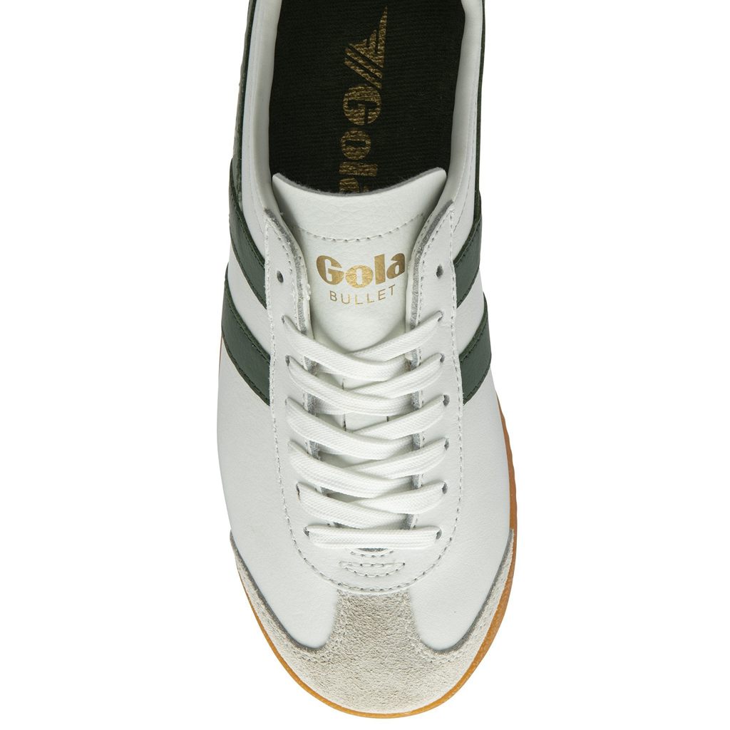 Gola Classics Bullet Leather Sneakers Hvite Norge | MIVRSC-026