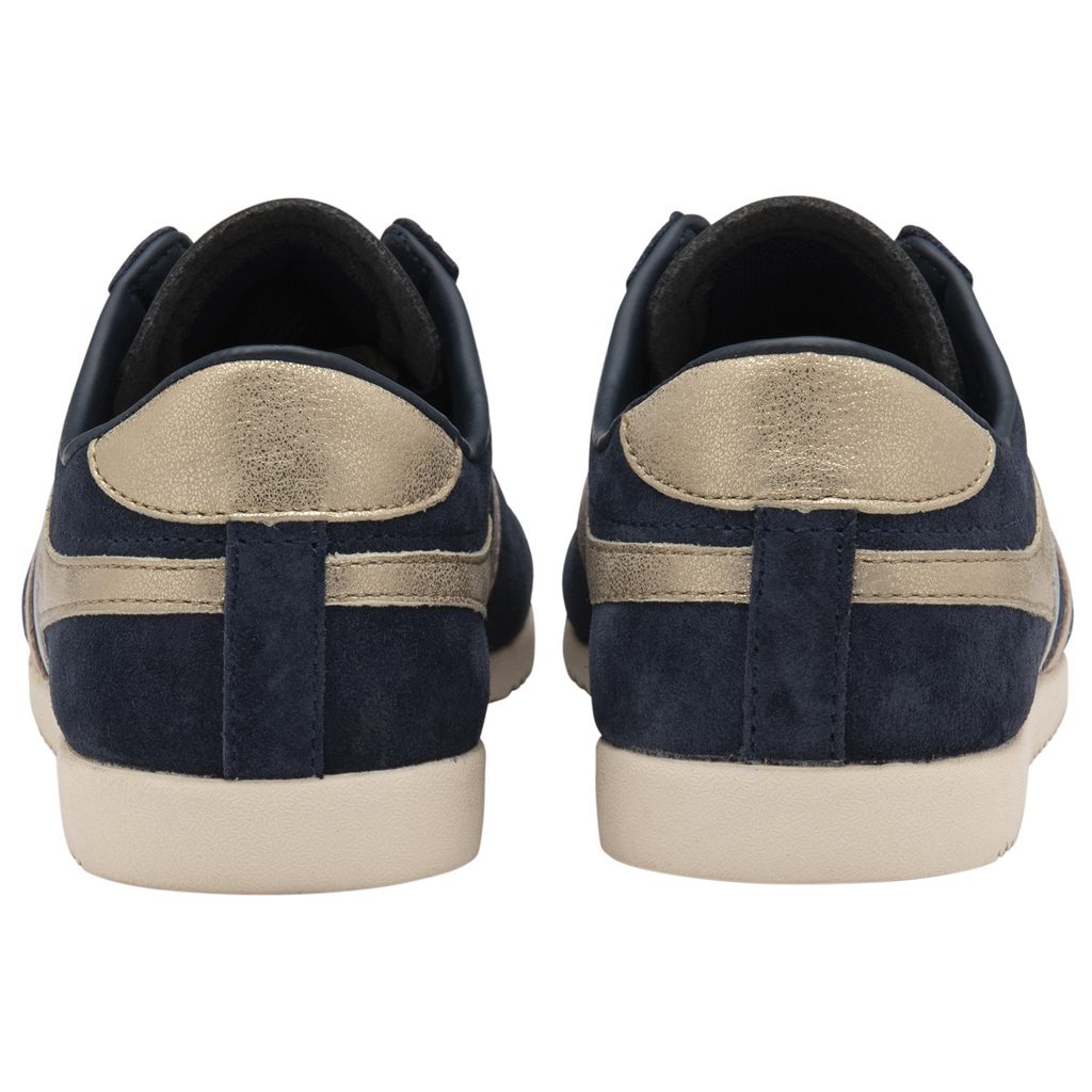 Gola Classics Bullet Mirror Trident Sneakers Marineblå Sølv Gull Norge | QUTSAD-687