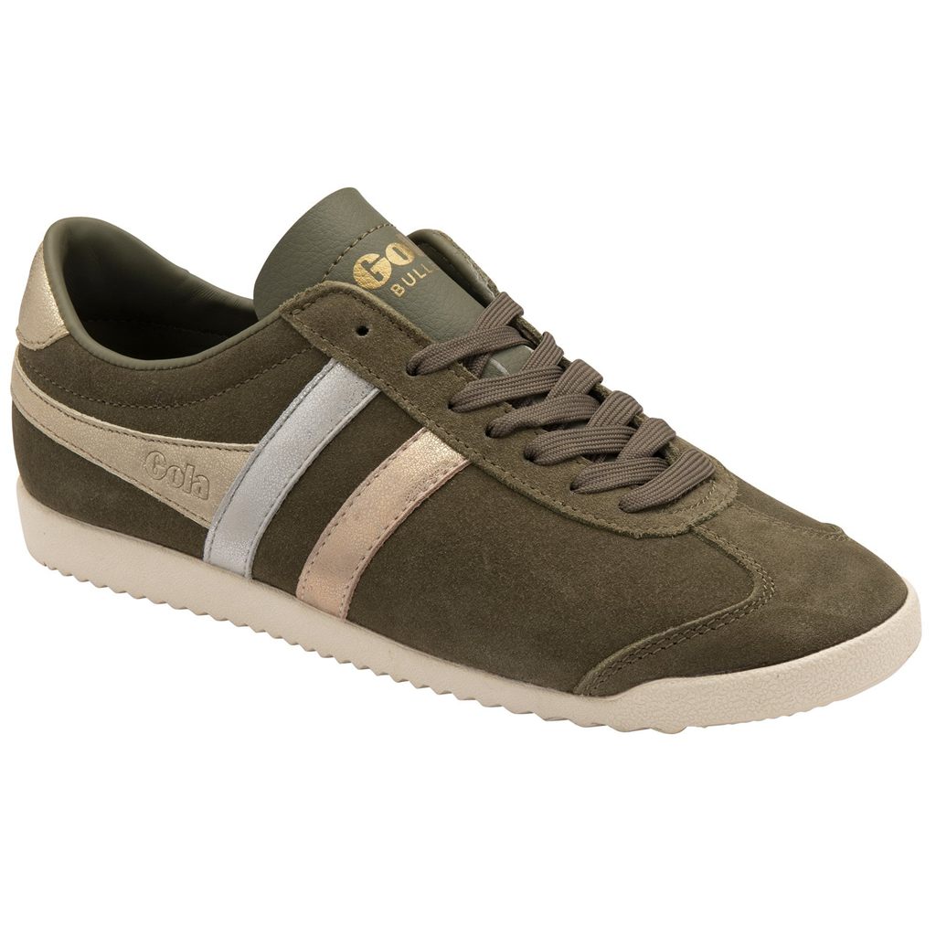 Gola Classics Bullet Mirror Trident Sneakers Khaki Sølv Gull Norge | VILUDR-374