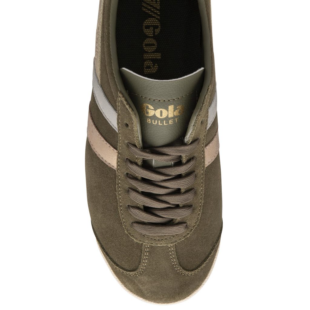 Gola Classics Bullet Mirror Trident Sneakers Khaki Sølv Gull Norge | VILUDR-374