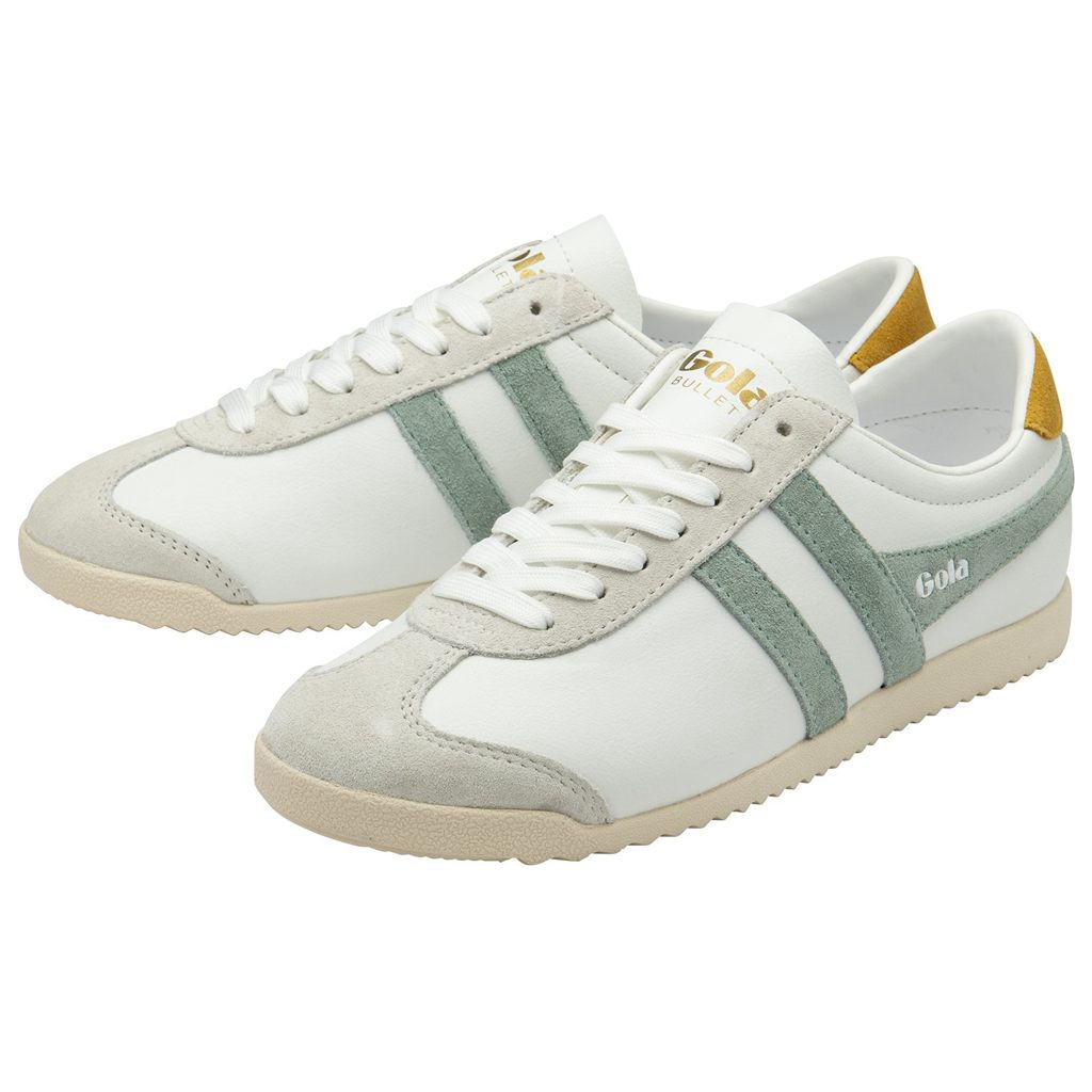 Gola Classics Bullet Pure Sneakers Hvite Grønn Norge | PWTXCH-469