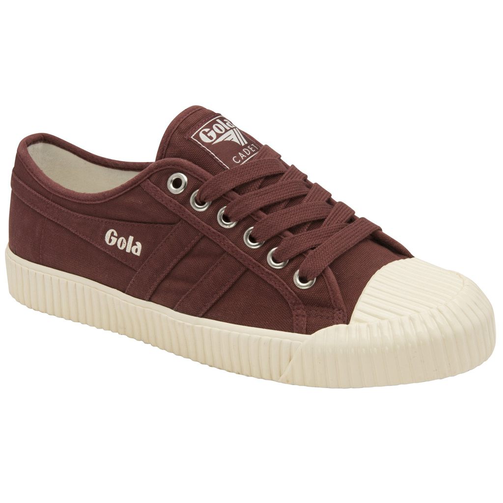 Gola Classics Cadet Plimsoll Shoes Burgunder Hvite Norge | ZMKFJE-203