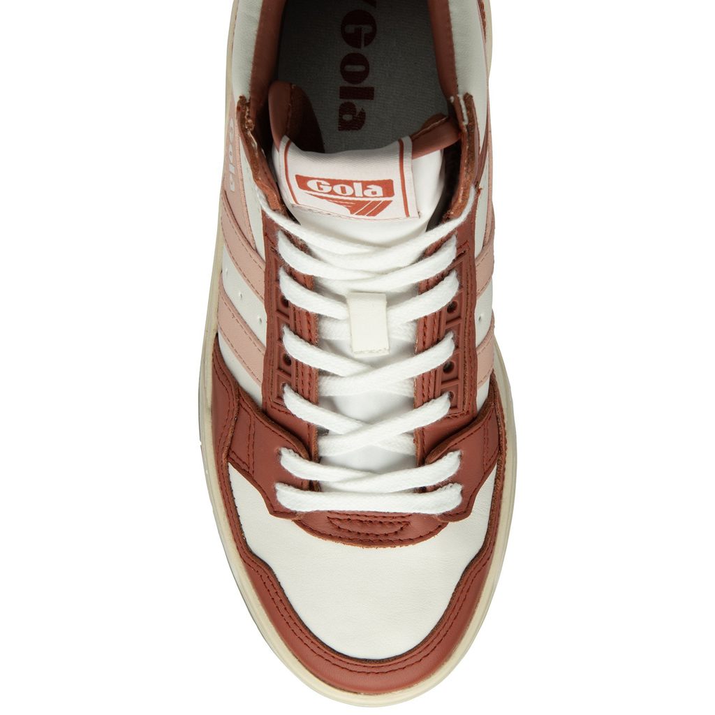 Gola Classics Challenge High Sneakers Hvite Oransje Rosa Norge | ZTQGMA-723