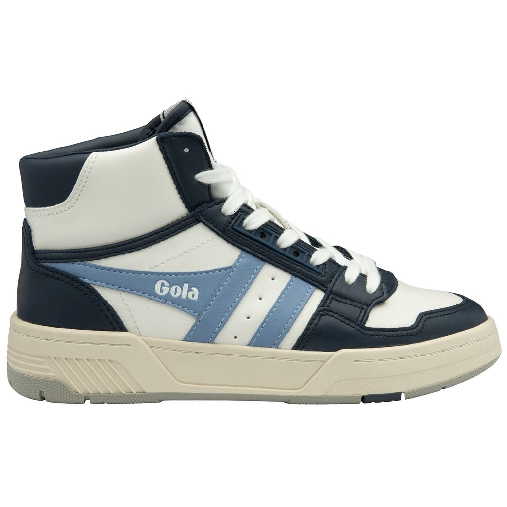 Gola Classics Challenge High Sneakers Hvite Marineblå Blå Norge | GJQUWE-436
