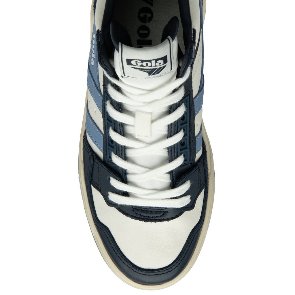 Gola Classics Challenge High Sneakers Hvite Marineblå Blå Norge | GJQUWE-436