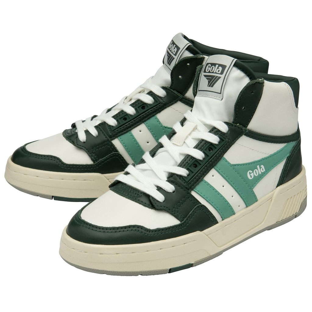 Gola Classics Challenge High Sneakers Hvite Grønn Norge | HKQXED-419