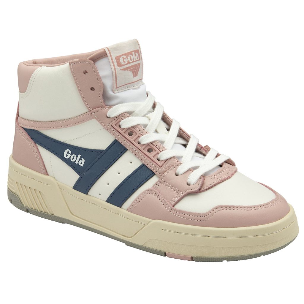 Gola Classics Challenge High Sneakers Hvite Rosa Norge | WNVRJM-506
