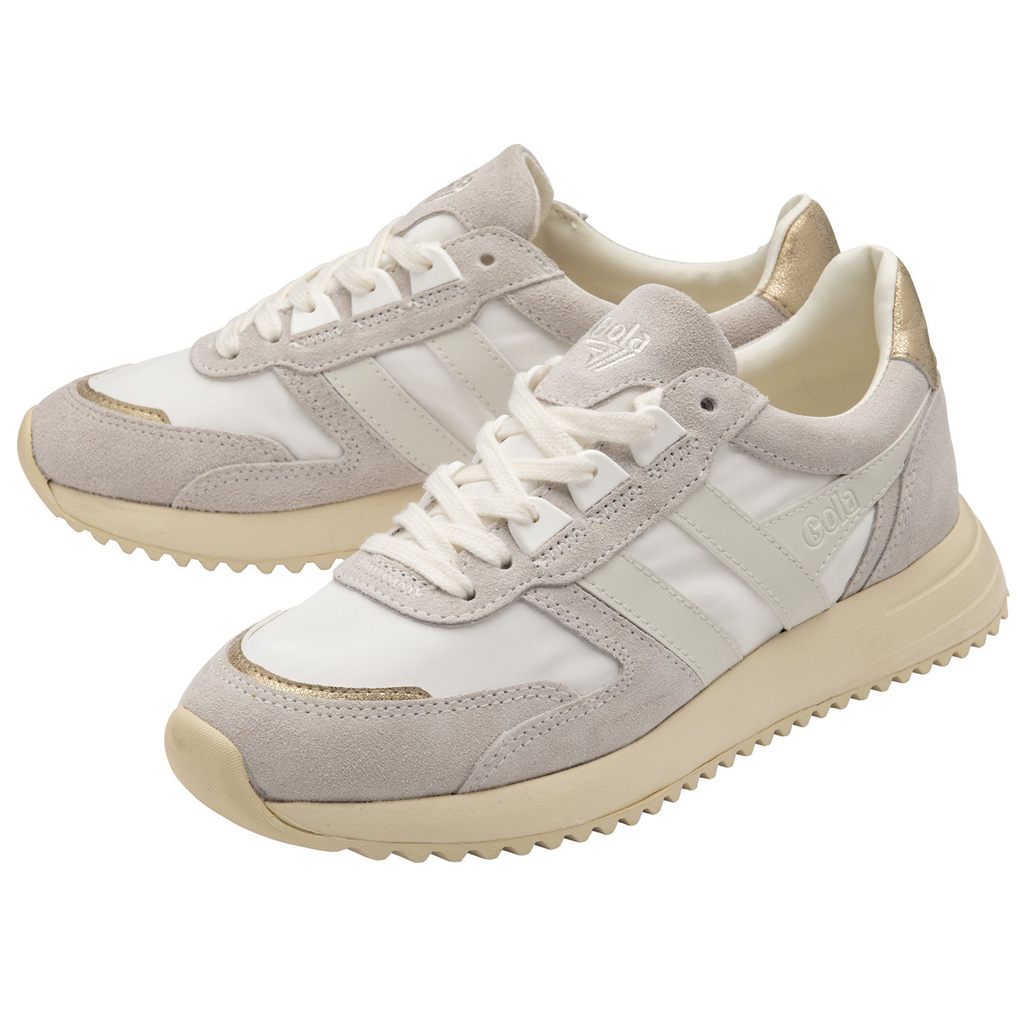Gola Classics Chicago Glimmer Sneakers Hvite Gull Norge | NUIEOF-928