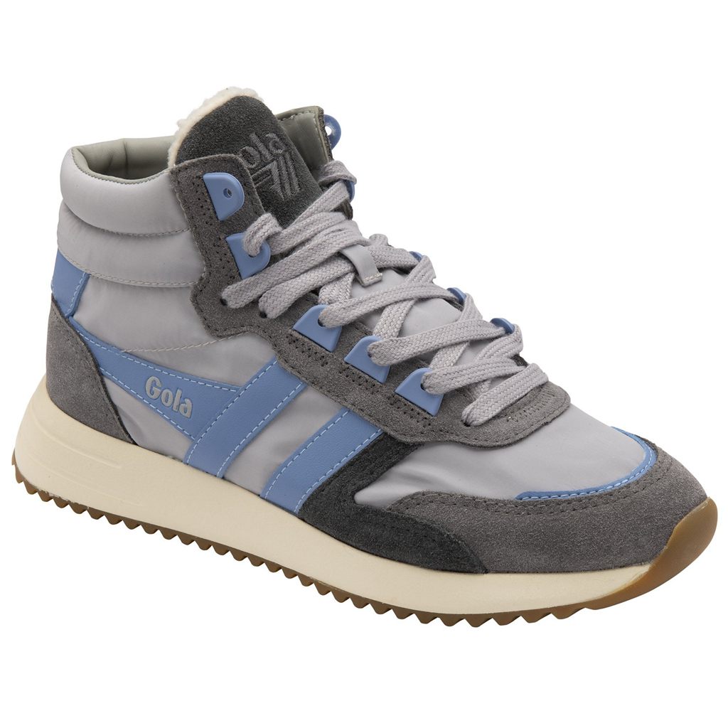 Gola Classics Chicago High Sneakers Lyse Grå Blå Blå Norge | BWMSVE-963