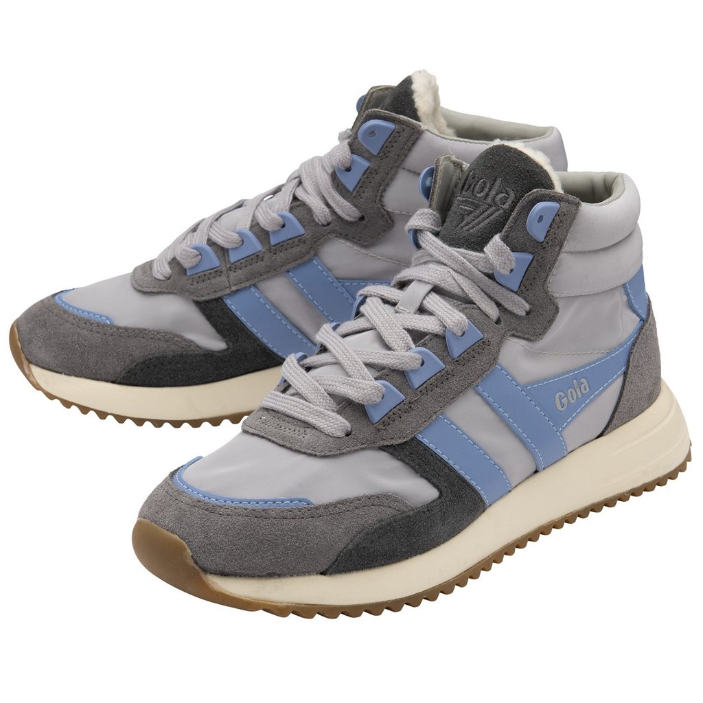 Gola Classics Chicago High Sneakers Lyse Grå Blå Blå Norge | BWMSVE-963