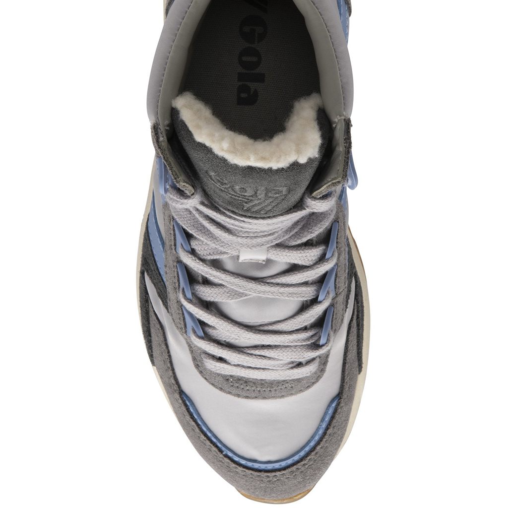 Gola Classics Chicago High Sneakers Lyse Grå Blå Blå Norge | BWMSVE-963