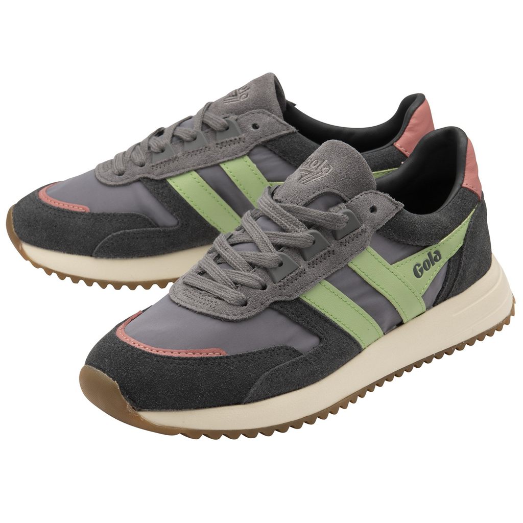 Gola Classics Chicago Sneakers Grønn Korall Rosa Norge | OZXDEV-047
