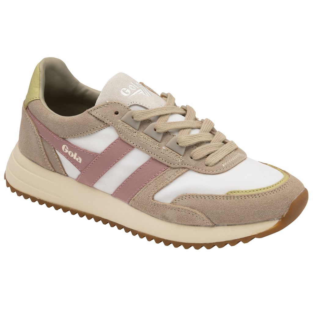 Gola Classics Chicago Sneakers Hvite Grå Rosa Norge | KUQTLX-460