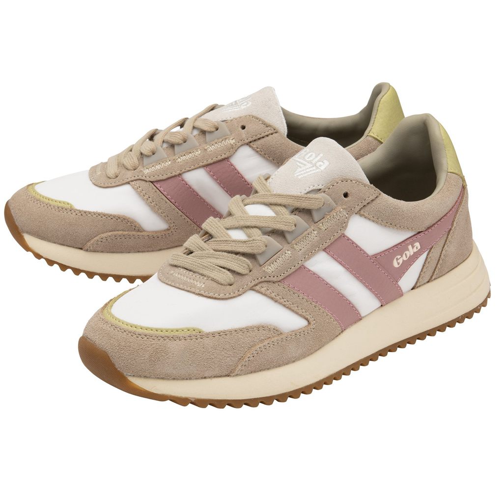 Gola Classics Chicago Sneakers Hvite Grå Rosa Norge | KUQTLX-460