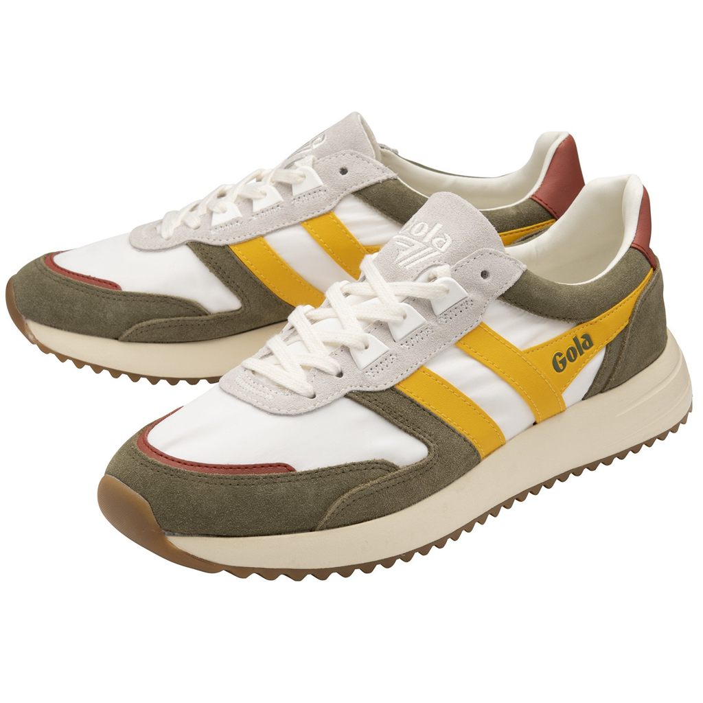 Gola Classics Chicago Sneakers Hvite Khaki Norge | KXLTDP-683
