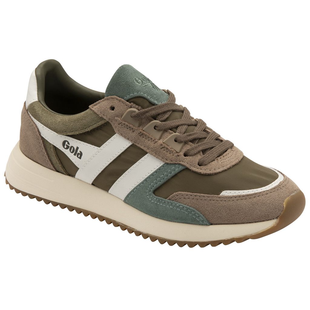 Gola Classics Chicago Sneakers Khaki Hvite Norge | JWMBRO-653