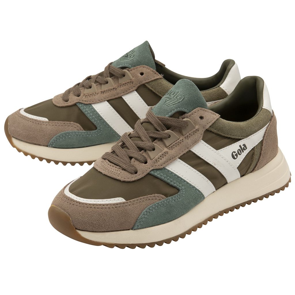 Gola Classics Chicago Sneakers Khaki Hvite Norge | JWMBRO-653