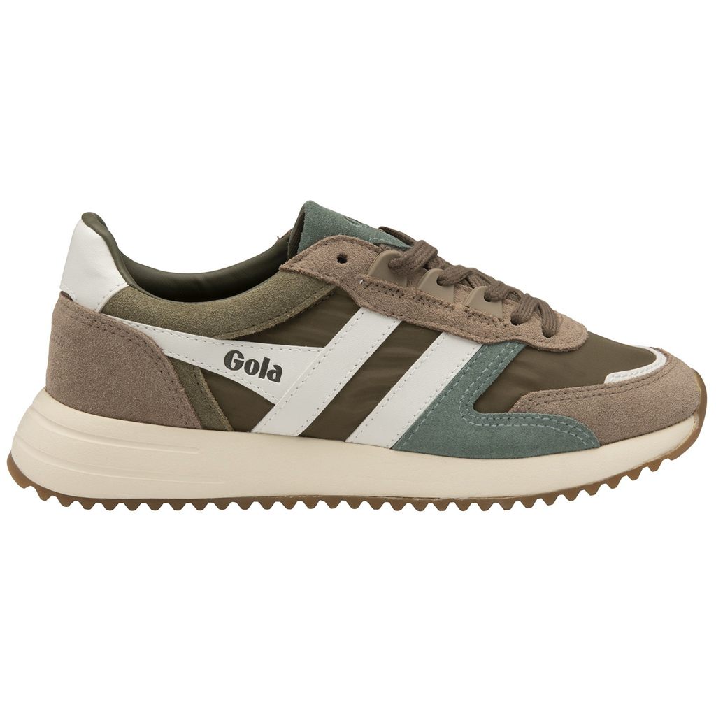 Gola Classics Chicago Sneakers Khaki Hvite Norge | JWMBRO-653