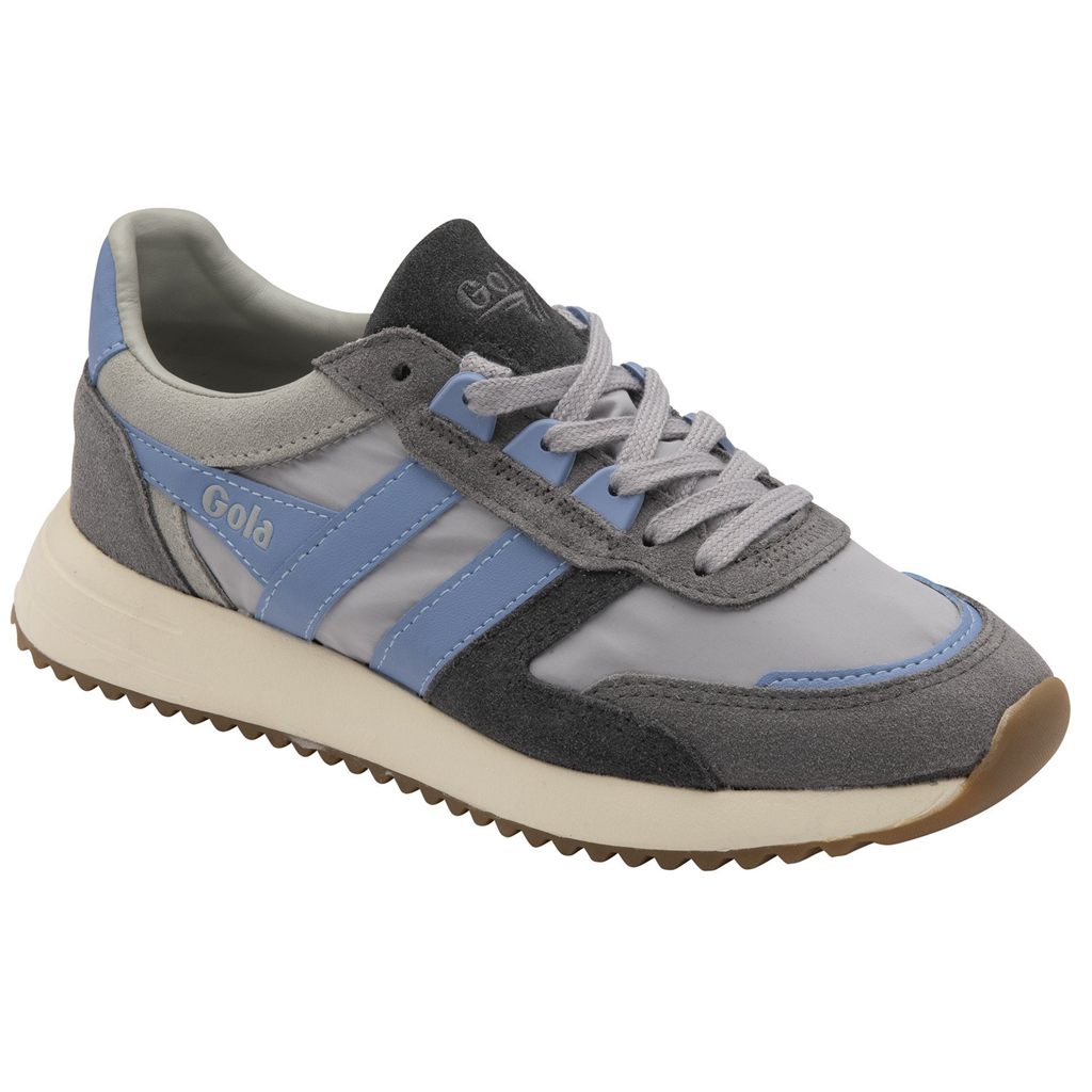 Gola Classics Chicago Sneakers Lyse Grå Blå Blå Norge | LBWTEC-106