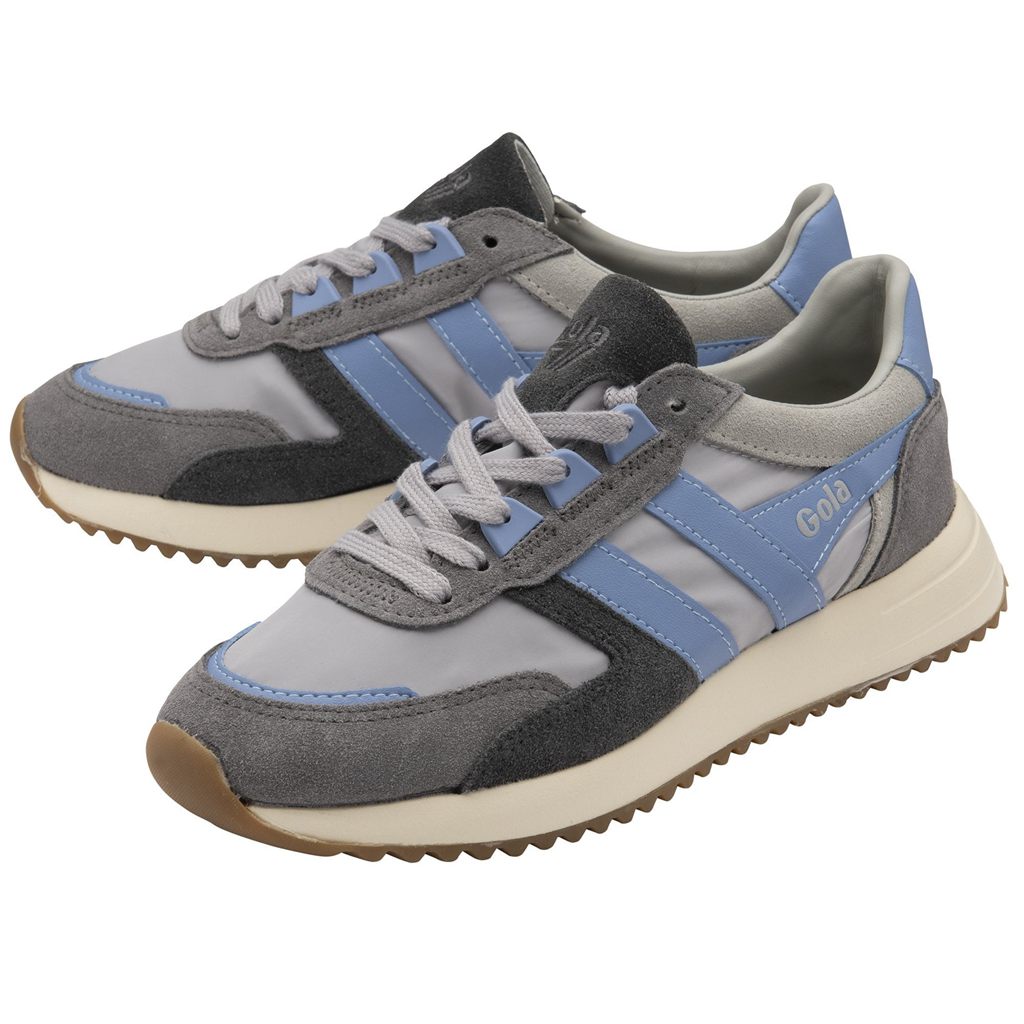 Gola Classics Chicago Sneakers Lyse Grå Blå Blå Norge | LBWTEC-106