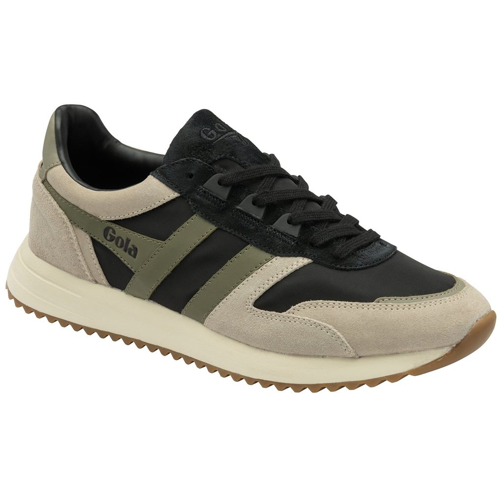 Gola Classics Chicago Sneakers Svarte Grå Khaki Norge | JIYZRG-498