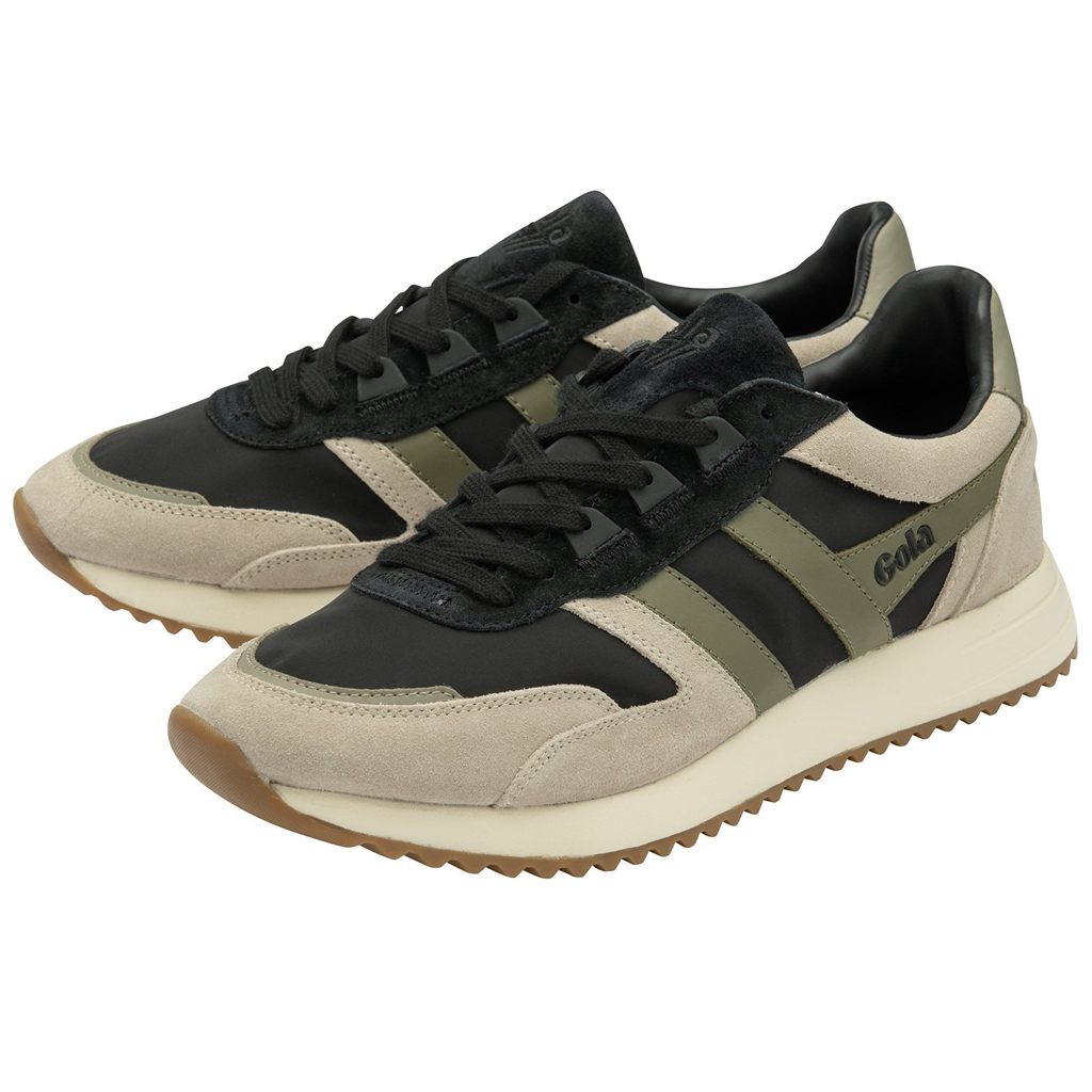 Gola Classics Chicago Sneakers Svarte Grå Khaki Norge | JIYZRG-498