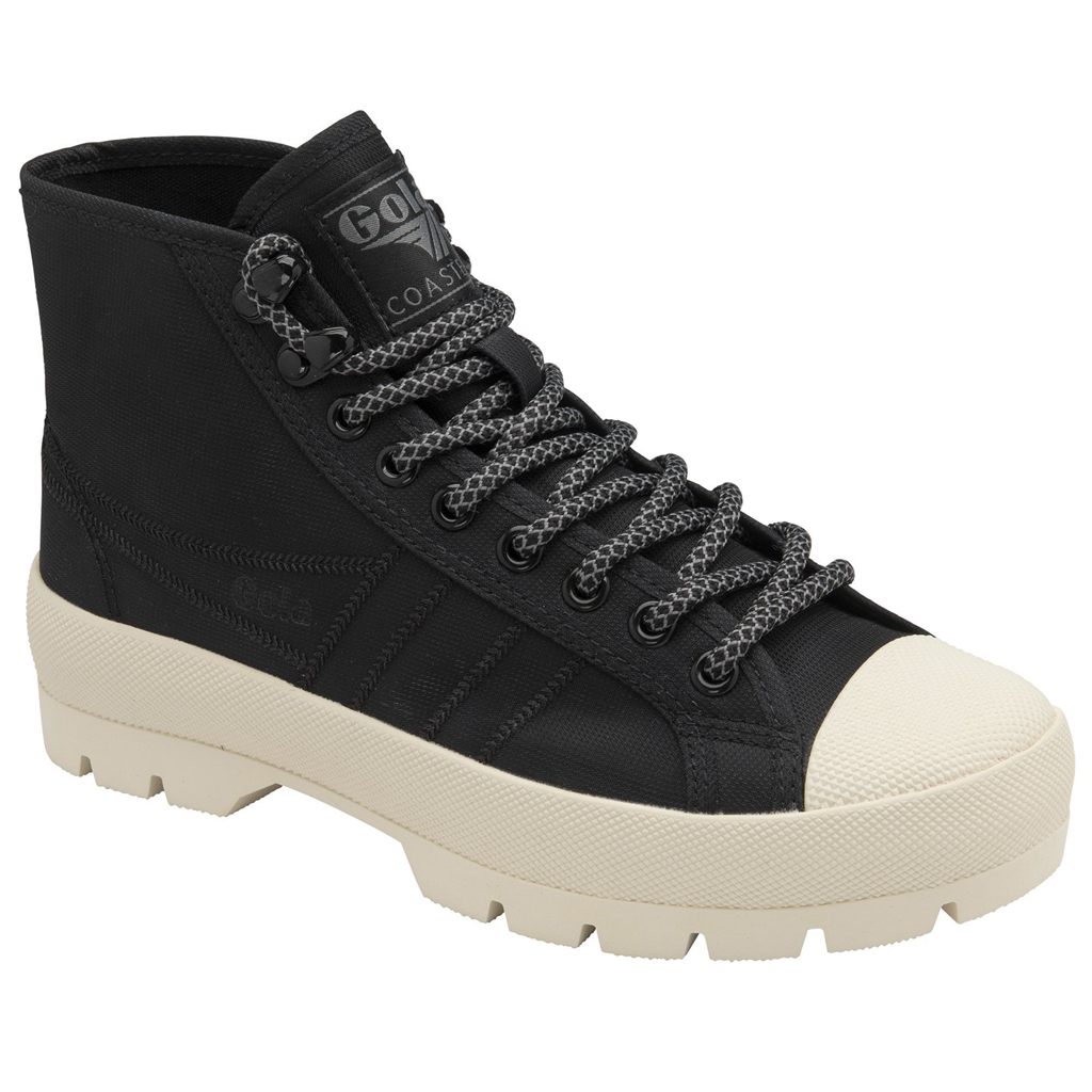 Gola Classics Coaster Peak High Hiker Sneakers Svarte Hvite Norge | FYRLCP-675