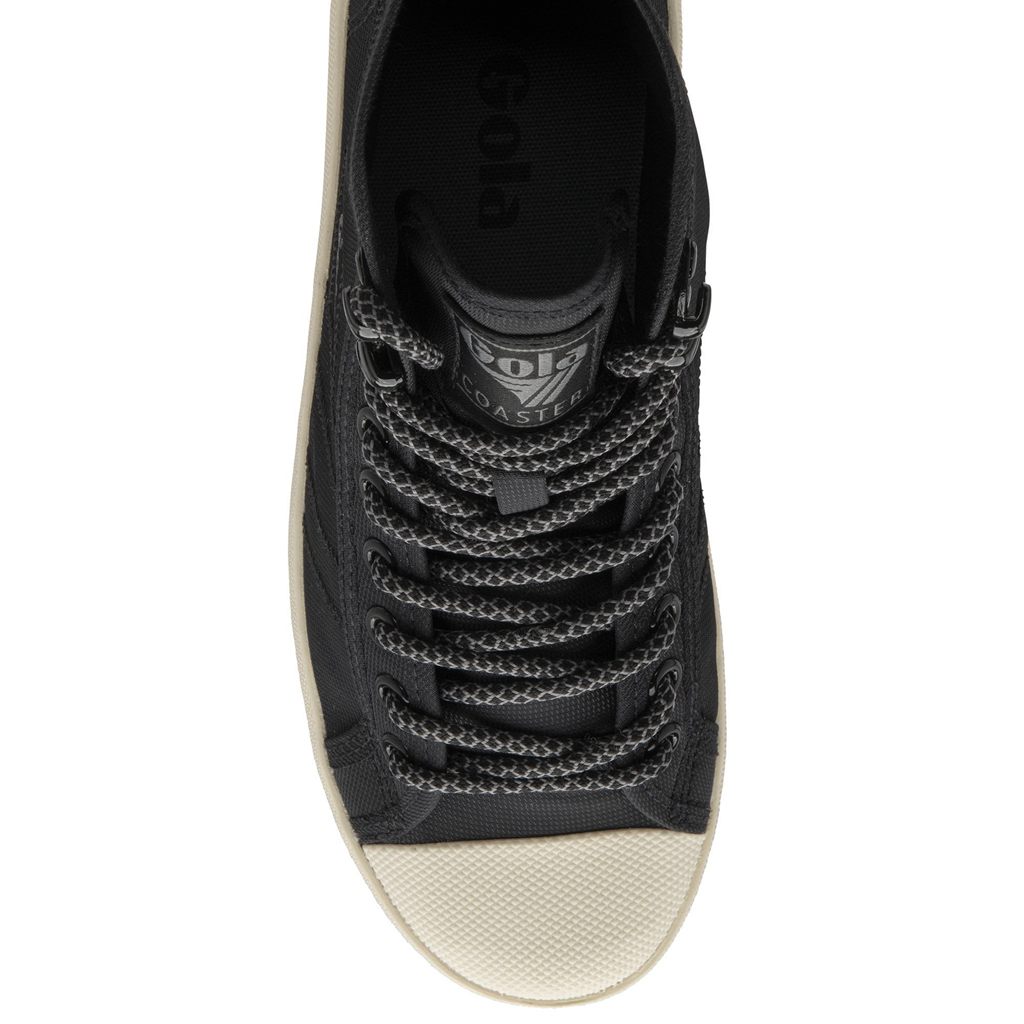 Gola Classics Coaster Peak High Hiker Sneakers Svarte Hvite Norge | FYRLCP-675