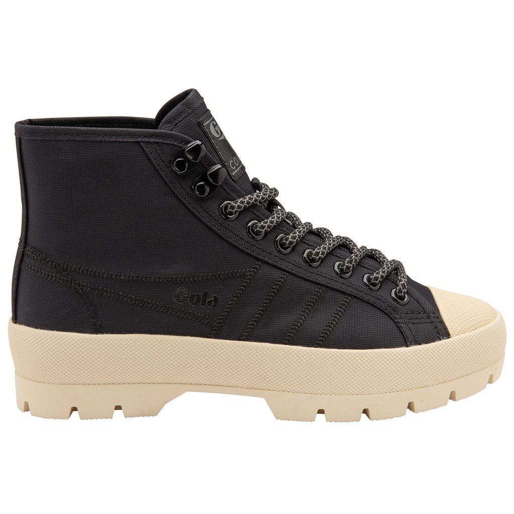 Gola Classics Coaster Peak High Hiker Sneakers Svarte Hvite Norge | FYRLCP-675