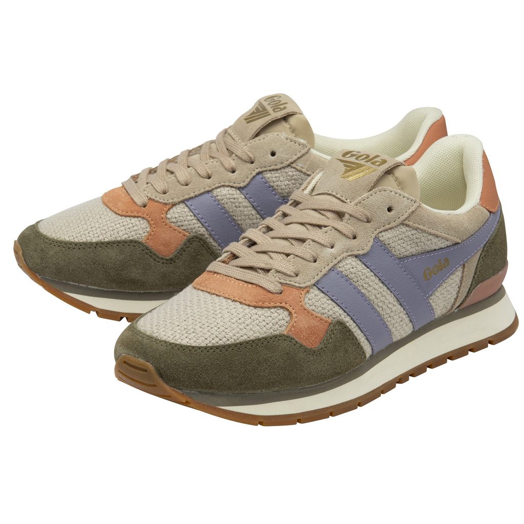 Gola Classics Colorado Sneakers Khaki Lavendel Norge | WZREKA-267