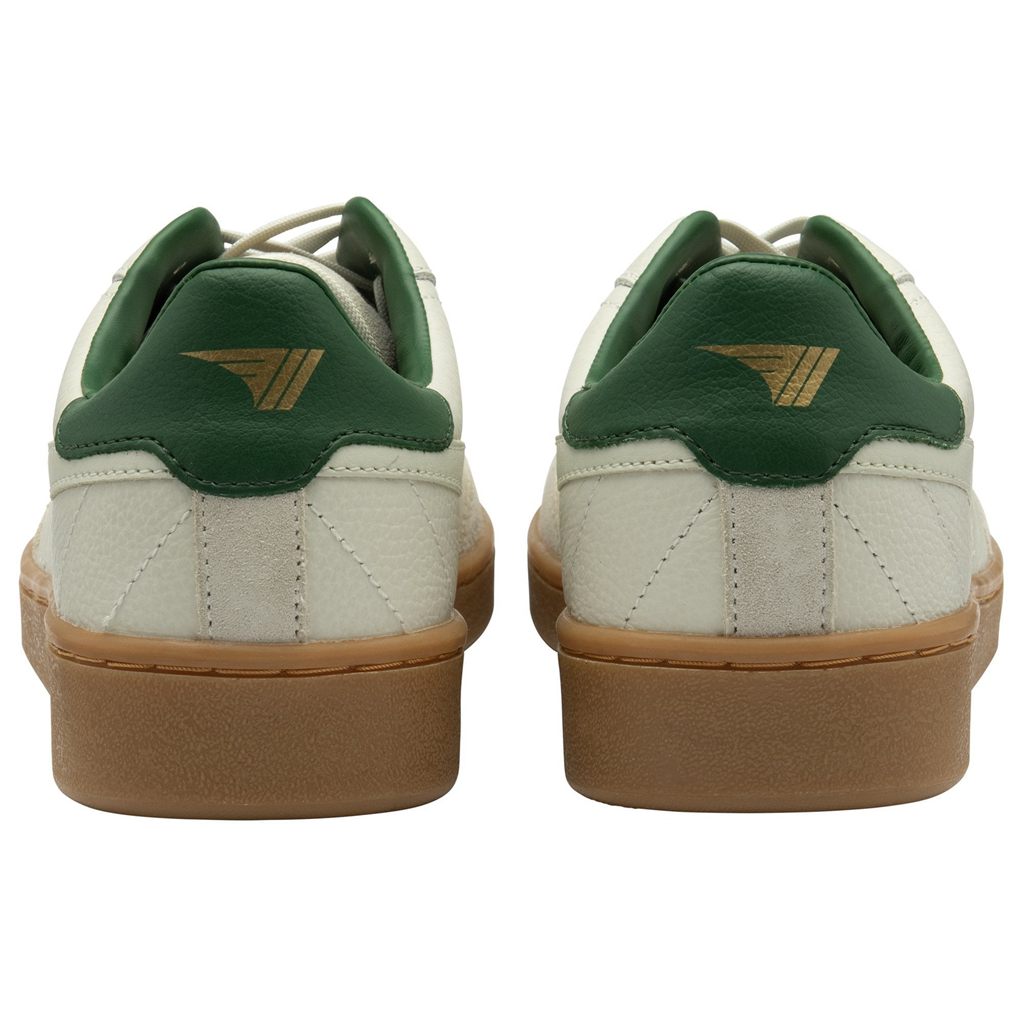 Gola Classics Contact Leather Sneakers Hvite Grønn Norge | IYWDTG-703