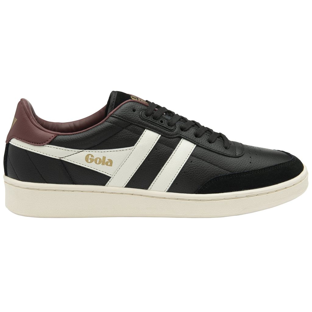 Gola Classics Contact Leather Sneakers Svarte Hvite Burgunder Norge | XHTGJN-853