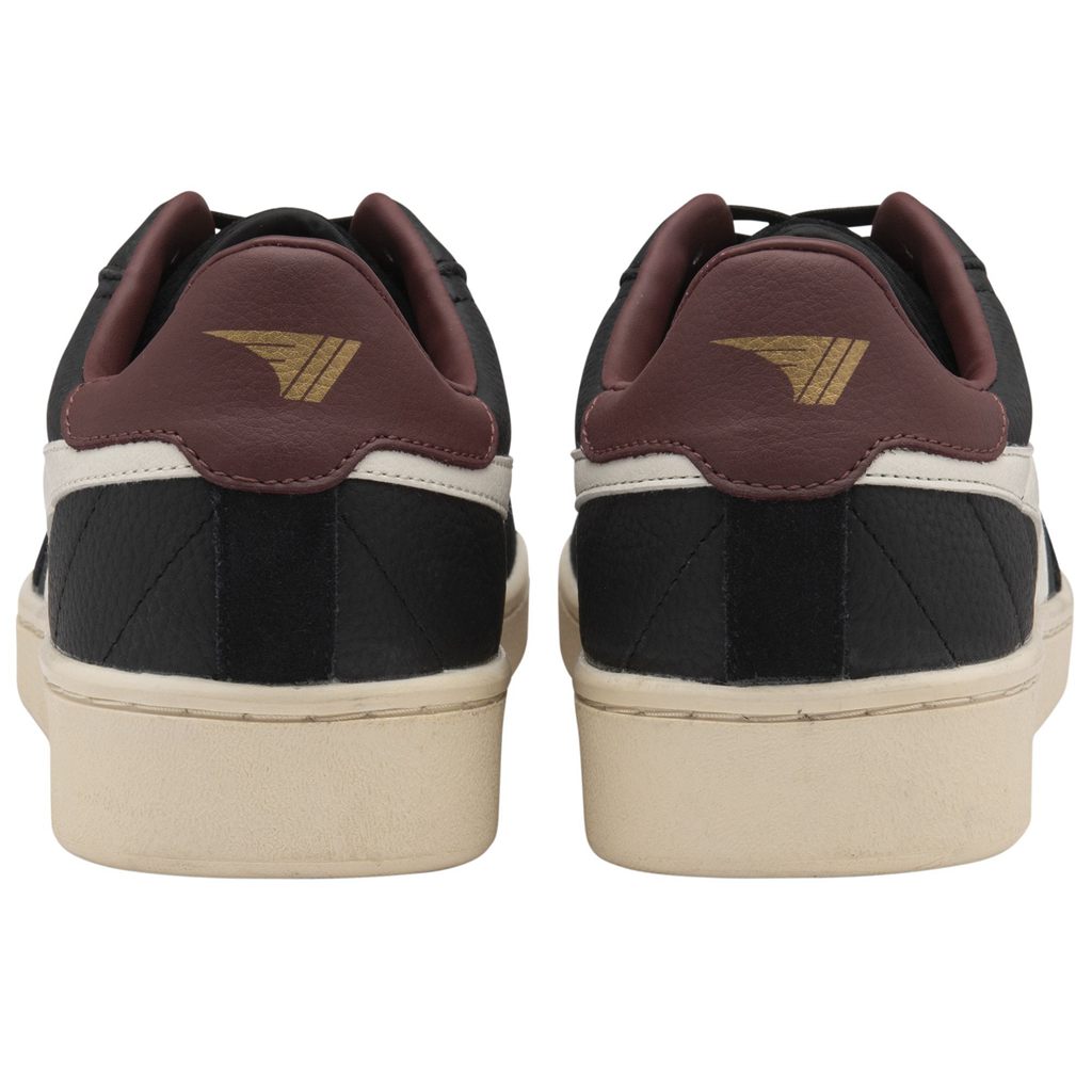 Gola Classics Contact Leather Sneakers Svarte Hvite Burgunder Norge | XHTGJN-853