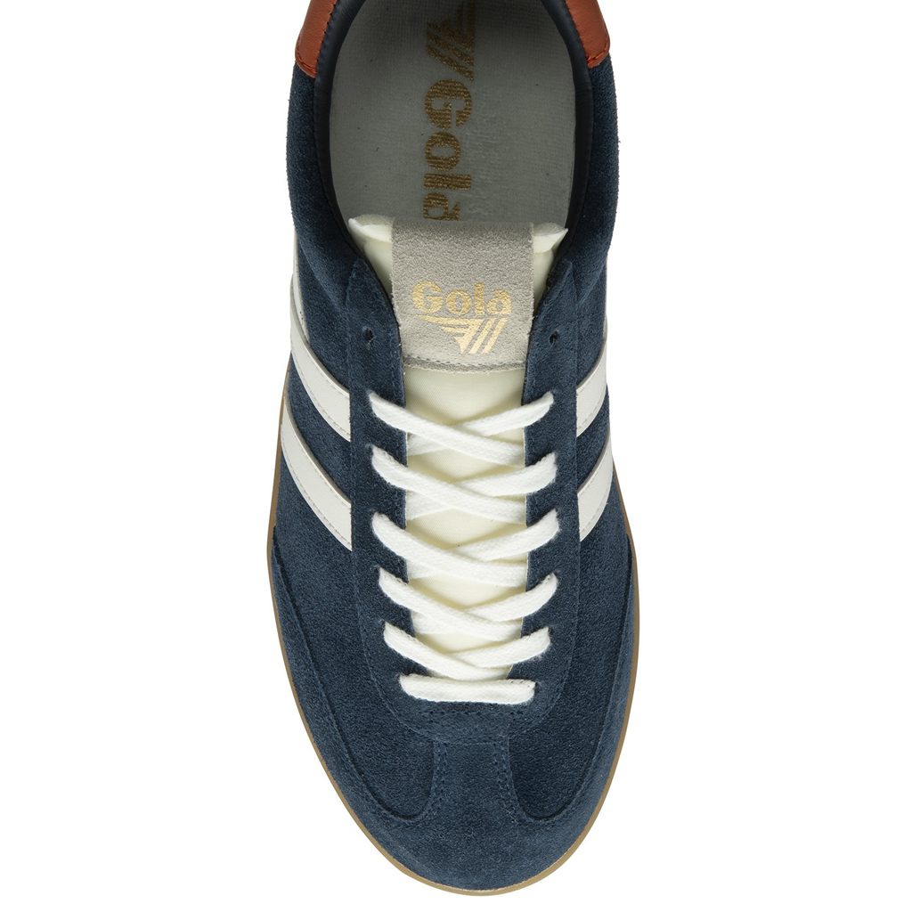 Gola Classics Cyclone Sneakers Marineblå Hvite Oransje Norge | VHRIFX-613