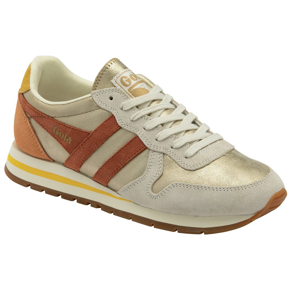 Gola Classics Daytona Blaze Sneakers Gull Oransje Norge | WEHTXJ-014