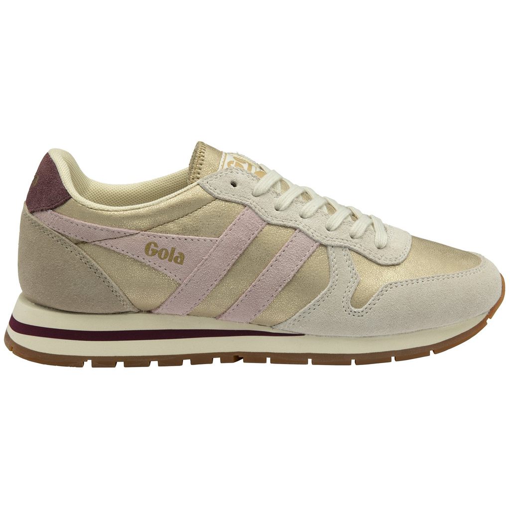 Gola Classics Daytona Blaze Sneakers Gull Rosa Norge | ZLKMNX-762