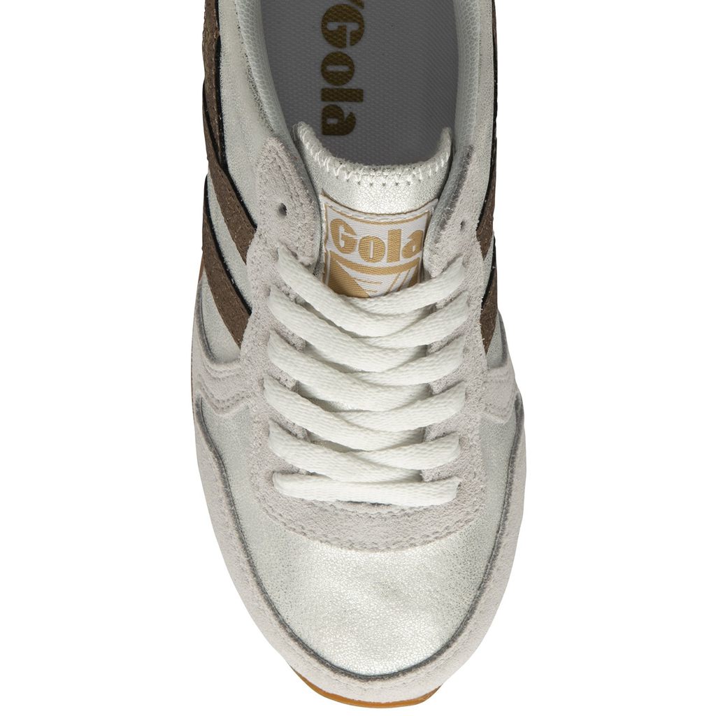 Gola Classics Daytona Blaze Sneakers Hvite Kopper Marineblå Norge | BIUHCS-408