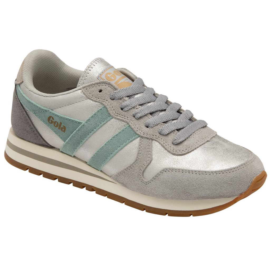 Gola Classics Daytona Blaze Sneakers Sølv Grønn Grå Norge | JIQKCF-937