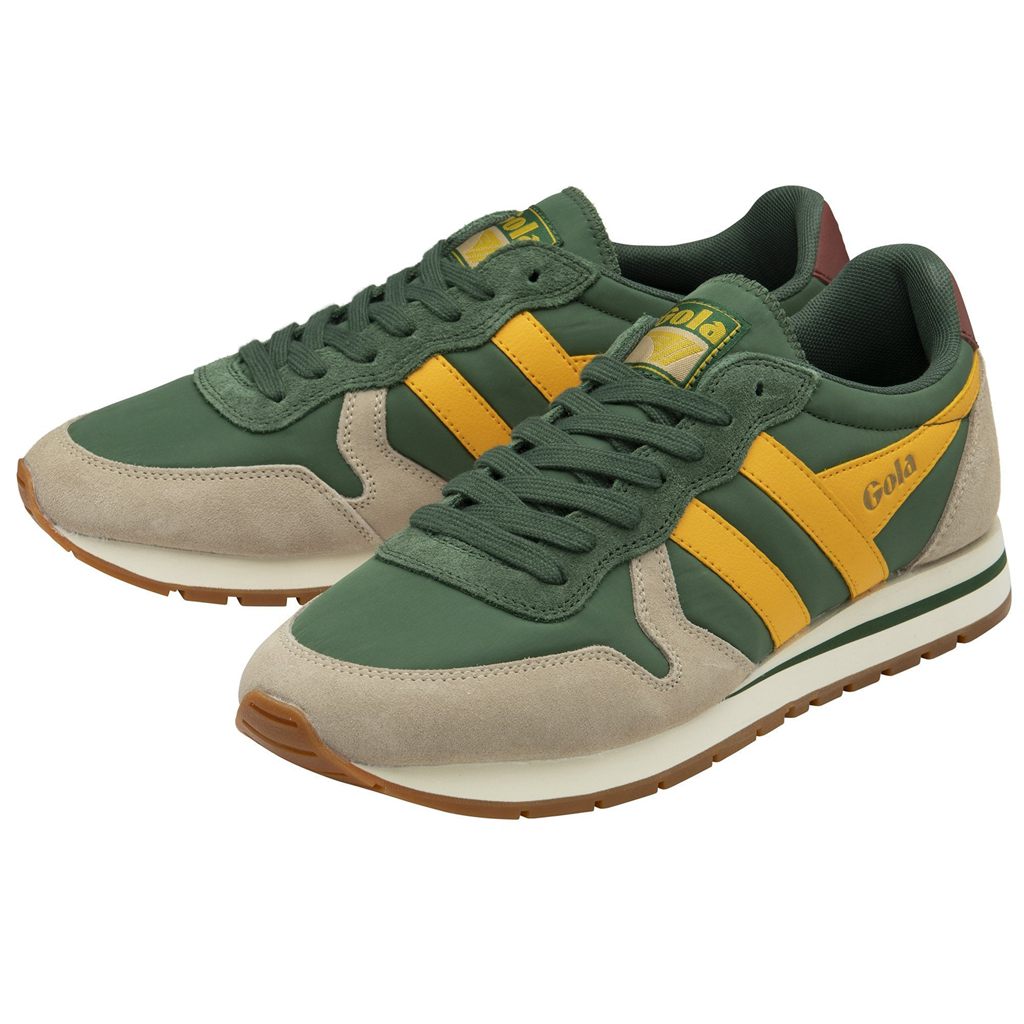 Gola Classics Daytona Chute Sneakers Evergreen Bone Sun Norge | PCYGLA-876
