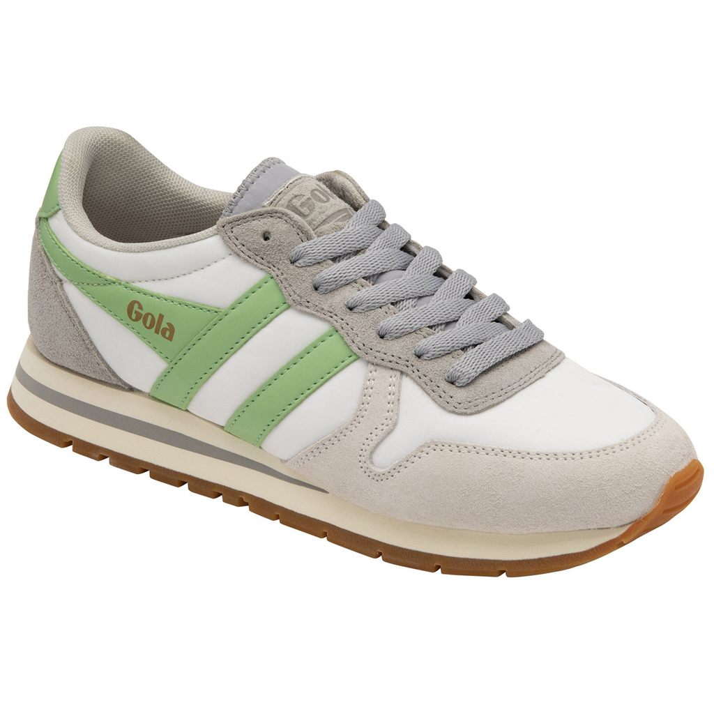 Gola Classics Daytona Chute Sneakers Hvite Lyse Grå Grønn Norge | ZYBRNQ-512