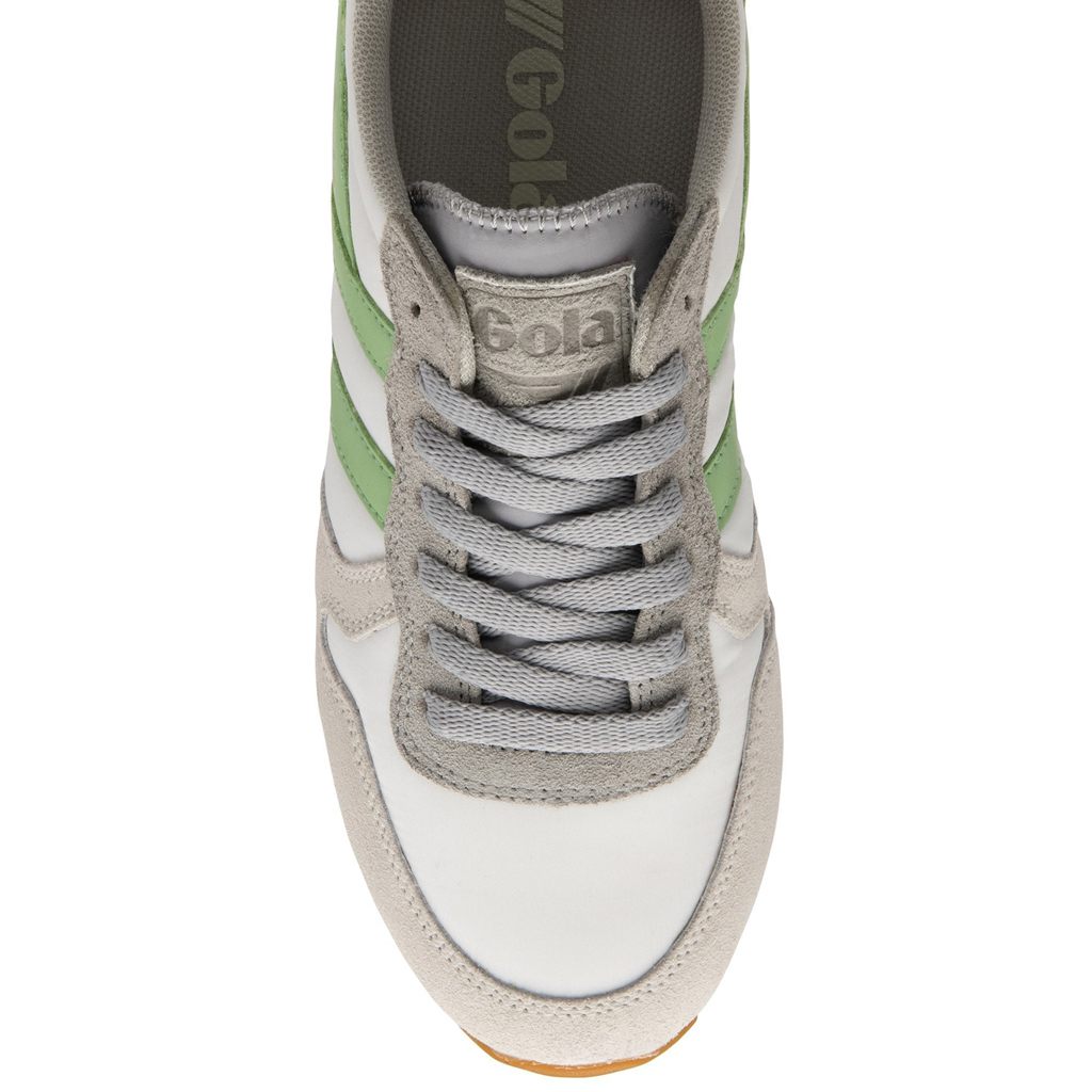 Gola Classics Daytona Chute Sneakers Hvite Lyse Grå Grønn Norge | ZYBRNQ-512
