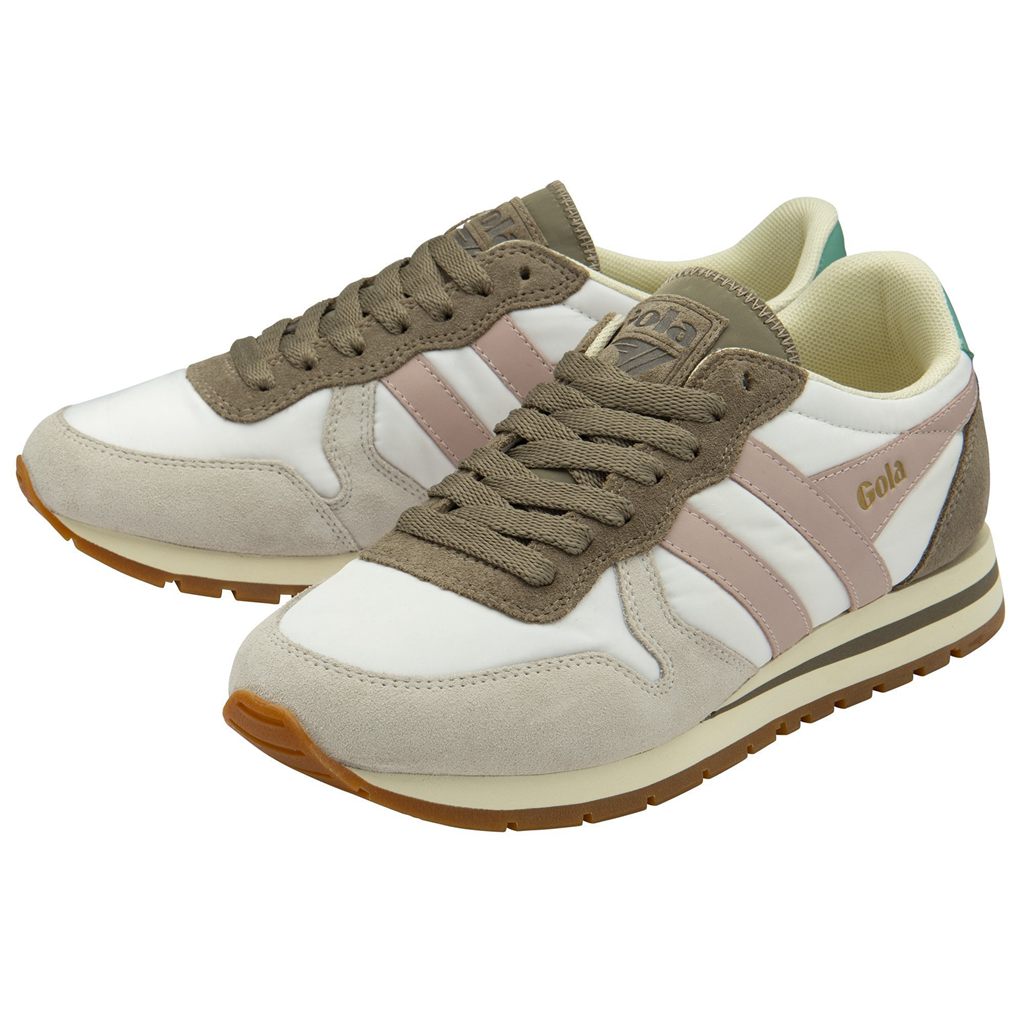 Gola Classics Daytona Chute Sneakers Hvite Rosa Norge | UTKSIO-053